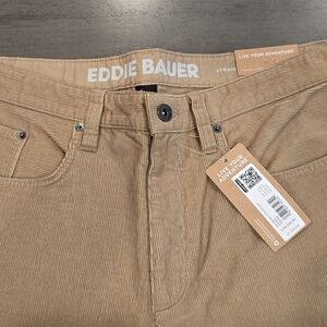 Eddie Bauer Men's Tan Corduroy Pants NWT